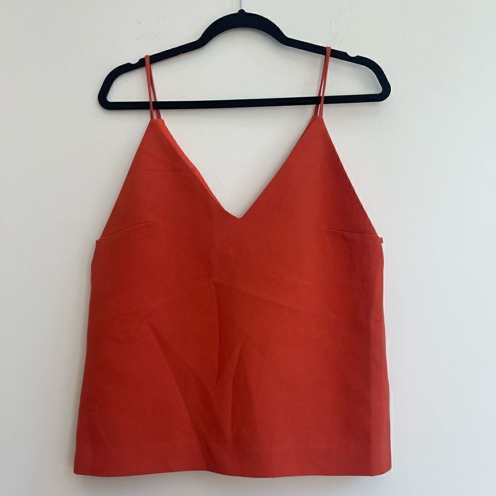 Finders Keepers Orange V Neck Blouse - Medium